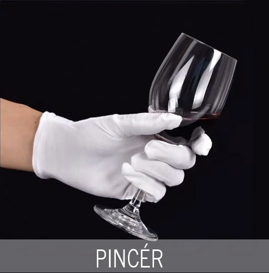 Fehér légáteresztő, naponta mosható fehér kesztyű. Ajánlott felhasználási területek: Pincér és felszolgáló. Protokoll események. Sommelier bemutatók. Ékszer-és antikvitas. Múzeumi. Rendőrség. Katonaság. Bűvész. Hotel recepció.