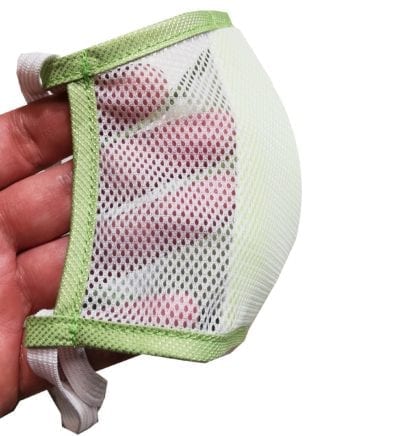 Summer Face Mask - White- Lightweight, Breathable. Allergy with pollen filter. Washable, disinfectable Warranty. Premium quality!