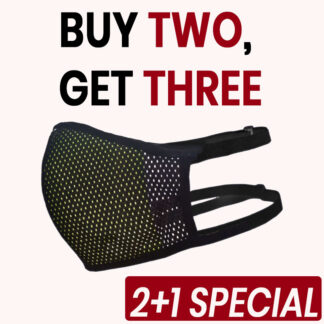 [BUY 2, GET 3] Pollen Face Mask – Black